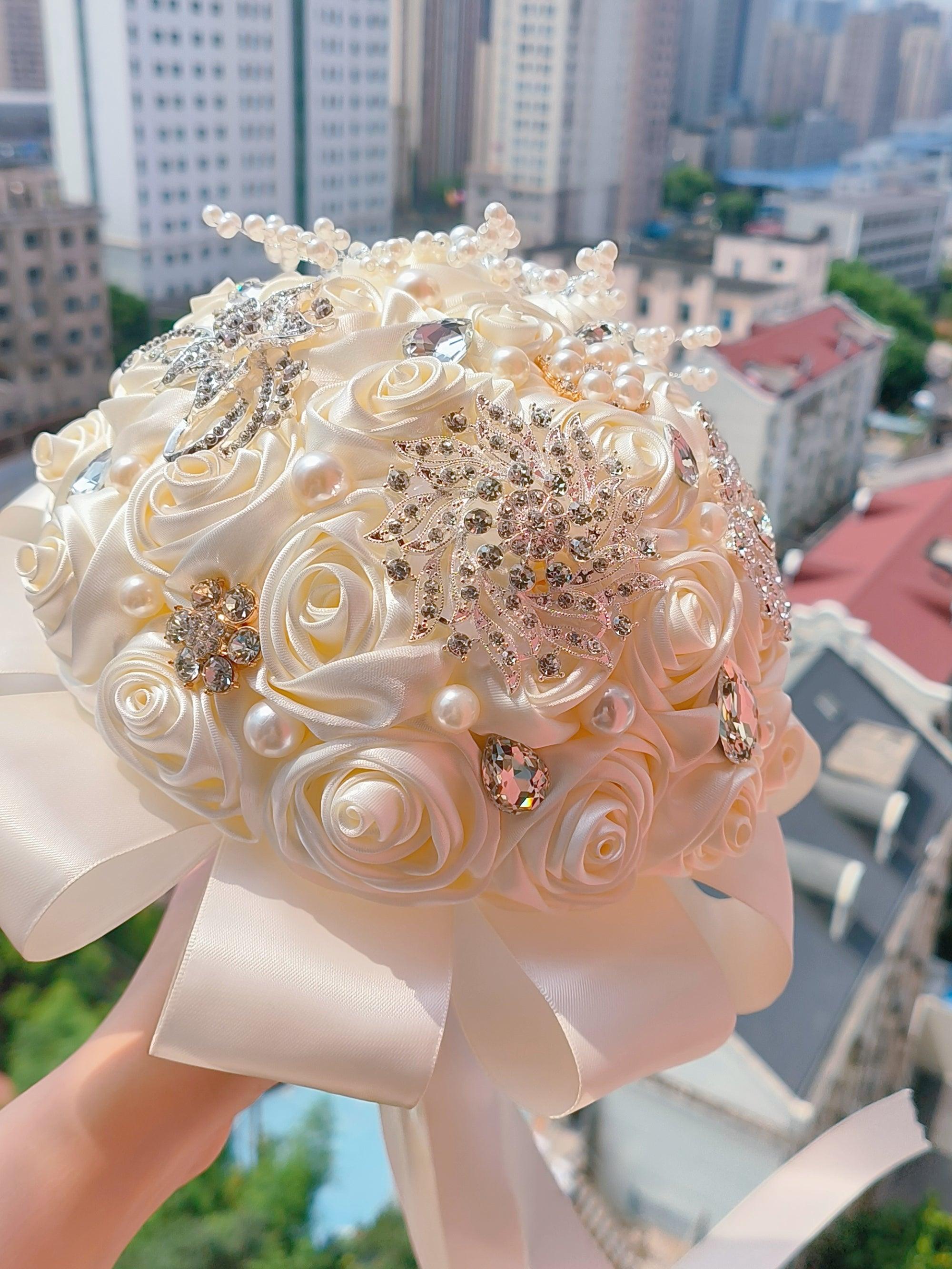 Wedding hand bouquet high class feeling bride gift for girlfriends simulation flowers