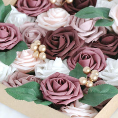 PE Rose Box Wedding Simulation Boxed Flowers Valentine's Day Birthday Gift Box Flowers Diy Home Flowers