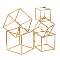 Electroplated wedding props geometric floor decorations