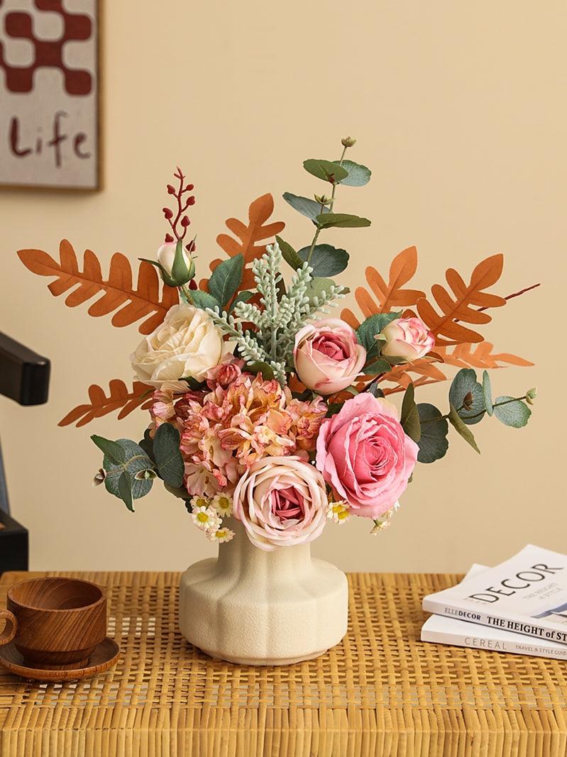 Premium Feeling Hydrangea Simulation Flower High-end Floral Dried Flower Arrangement