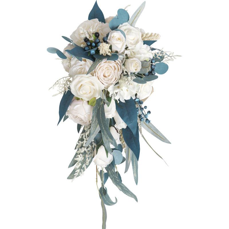 Simulated bridal drop-shaped bouquet/hemispherical bouquet/bridesmaid bouquet