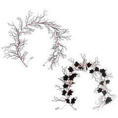 Simulated withered vine black holiday decoration