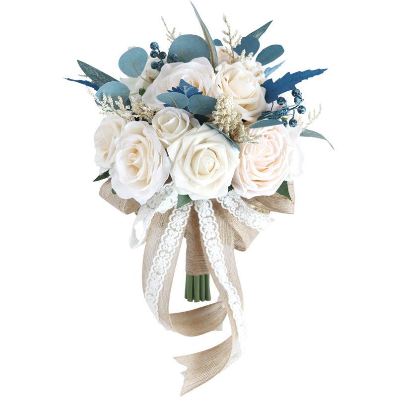 Simulated bridal drop-shaped bouquet/hemispherical bouquet/bridesmaid bouquet