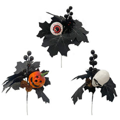 Halloween simulation pumpkin maple leaf atmosphere decoration