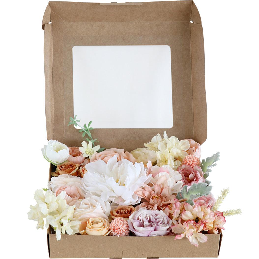 Simulation boxed flowers cross-border export wedding Diy bride hand bouquet holiday party gift flower box