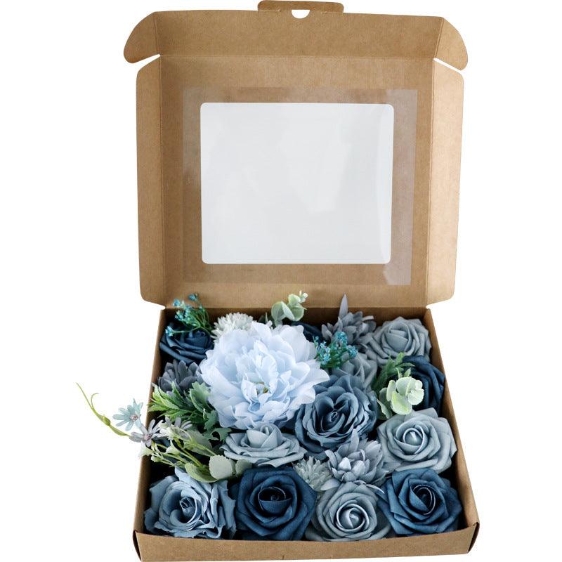 European Simulation Boxed Flowers Wedding Birthday Gift Box Valentine's Day Gift