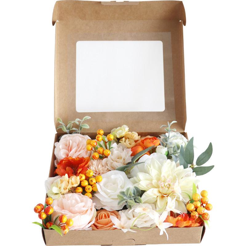 European Simulation Flower Boxed Bouquet Valentine's Day Birthday Gift Box Flower Box