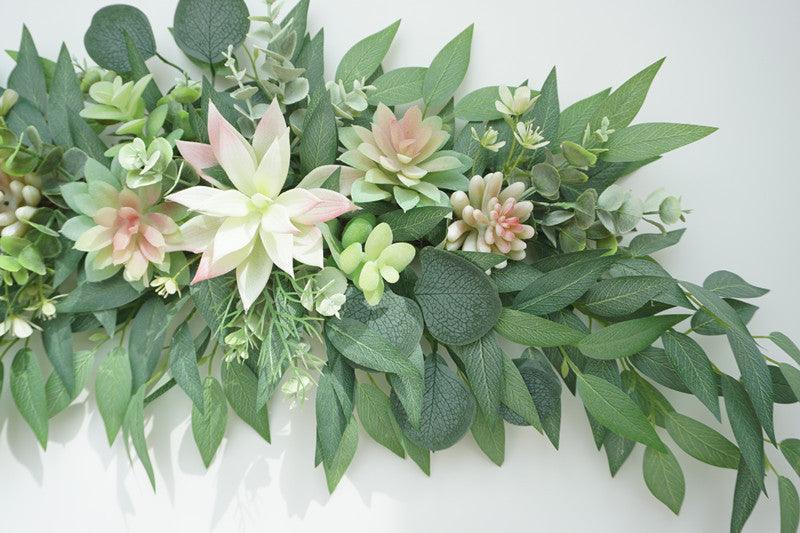 Simulated succulent door lintel flower decoration