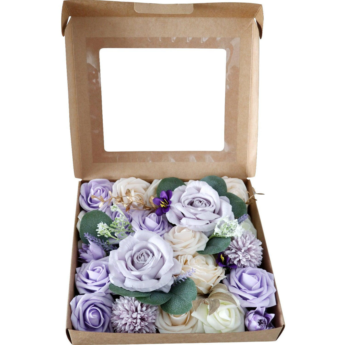 Simulation Silk Flowers Flower Box Valentine's Day Birthday DIY Hand Held Gift Set