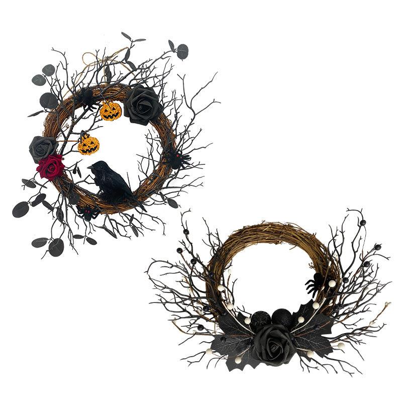 Simulated Money Leaf Flower Ring Halloween Interior Decoration