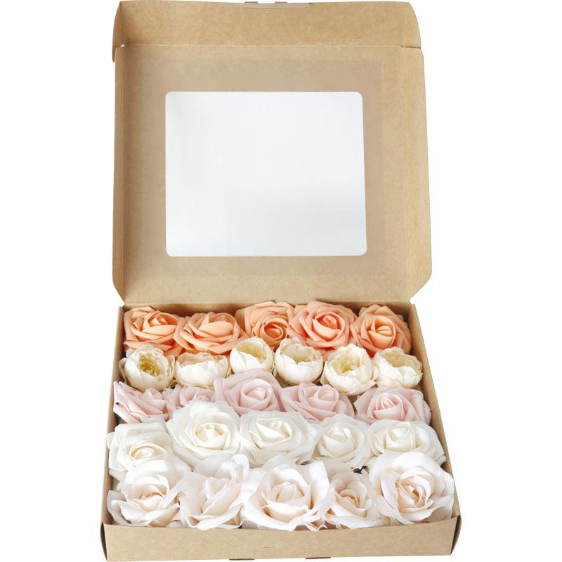 European wedding gift boxed flowers simulation rose box Valentine's Day birthday gift box flower wedding