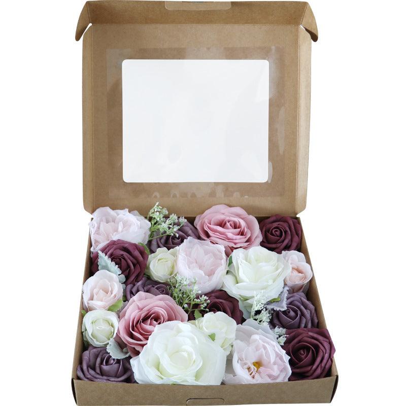 Creative Simulation Rose Box Valentine's Day Birthday Gift Box Flower DIY Bridal Bouquet