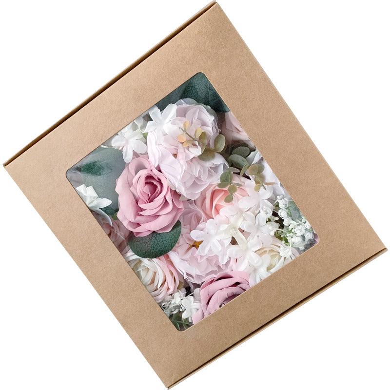 Simulation Flower Flower Box Valentine's Day Birthday Gift Box Wedding Decoration DIY Home Flower Bouquet