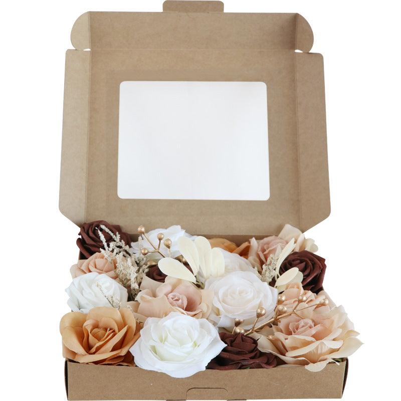 Roses in a Box Birthday Valentine's Day Gift Flower Box Diy Wedding Bridal