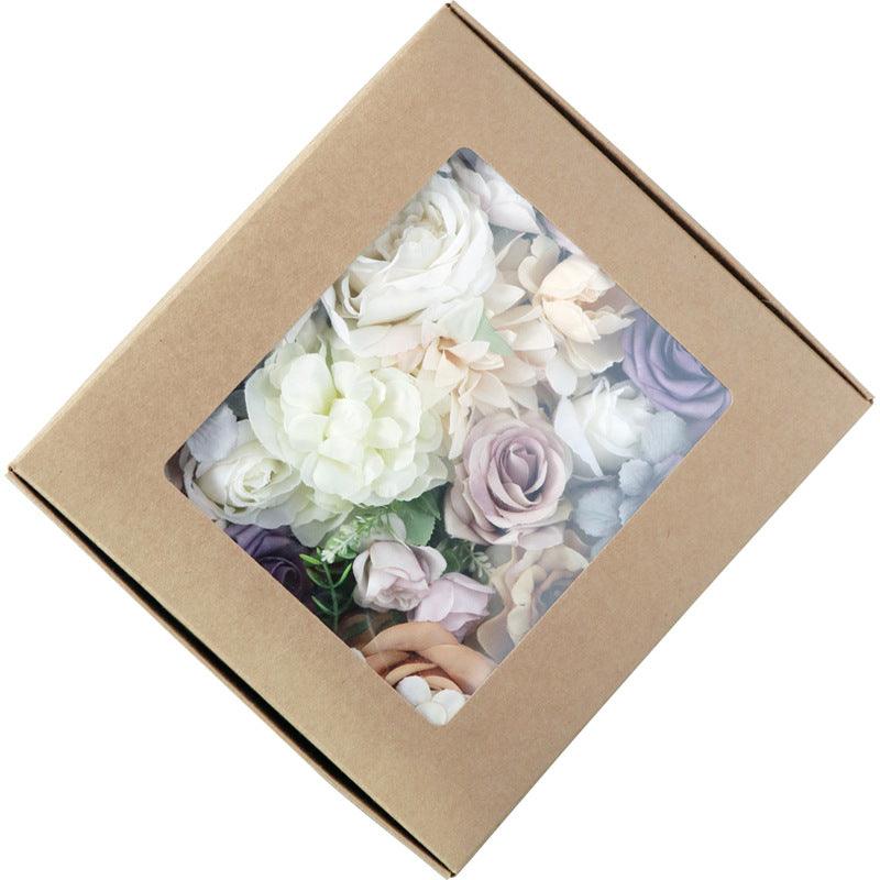 Simulation Boxed Flowers Valentine's Day Wedding Gift Flower Box Diy Bridal Bouquet