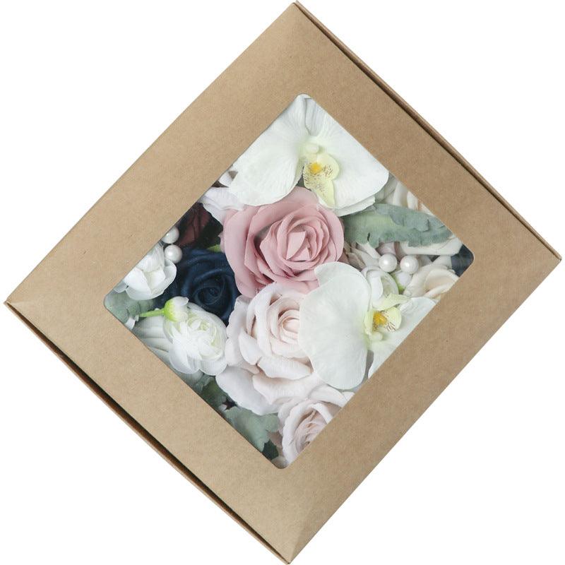 Simulation Flowers Boxed Flowers Mori Wedding Handmade Gift Box Flowers Diy Holiday Home