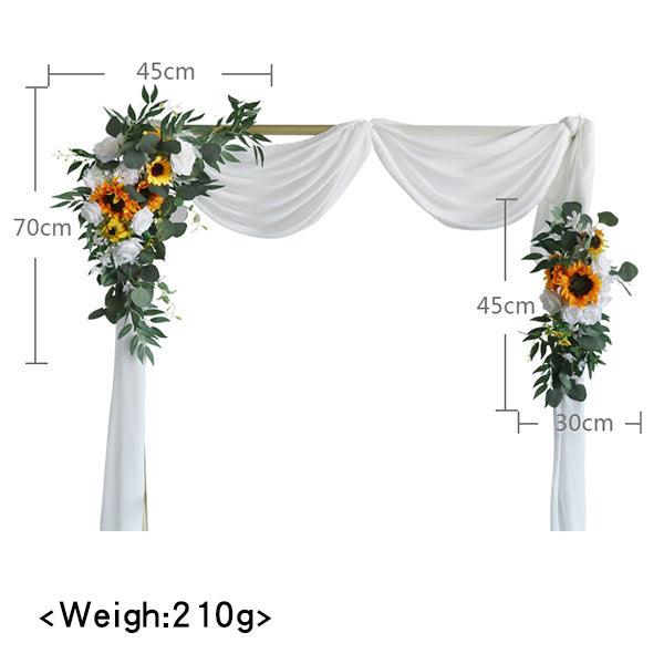 Simulation Sunflower Wedding Hanging Corner Floral Decor