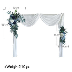 Mori wedding arch decoration corner flower stage background flower simulation wedding arrangement