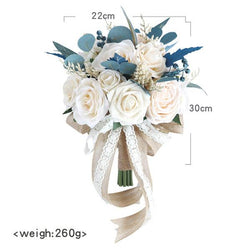Simulated bridal drop-shaped bouquet/hemispherical bouquet/bridesmaid bouquet