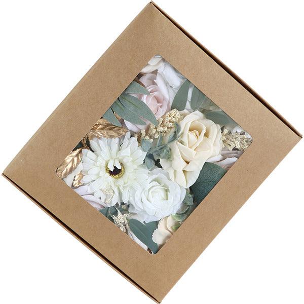 Simulation Rose Boxed Flowers Wedding DIY Bridal Bouquet Birthday Valentine's Day Gift