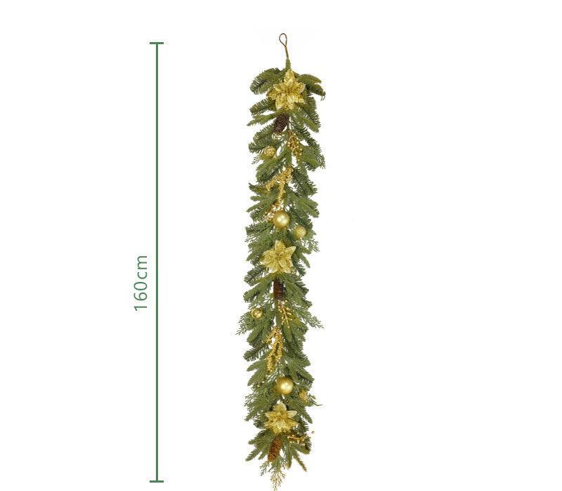 Simulation Pine Needle RattanChristmas FlowersColour BallsBellsIndoor DecorationArtificial Pine Needle Rattan - Uflower