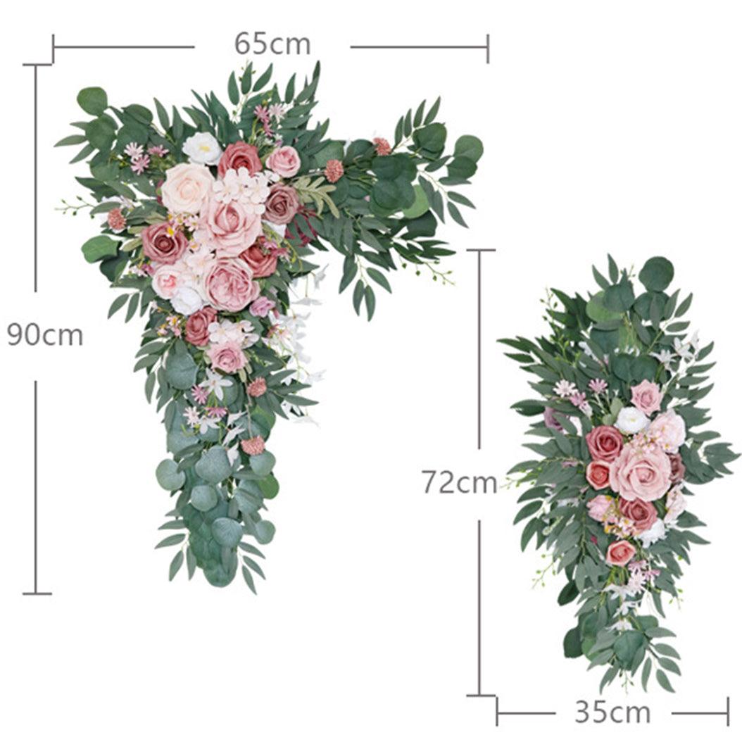 Simulated Arch Dousha Powder Decoration Wedding Scene Welcome Sign Corner Flower Arrangement