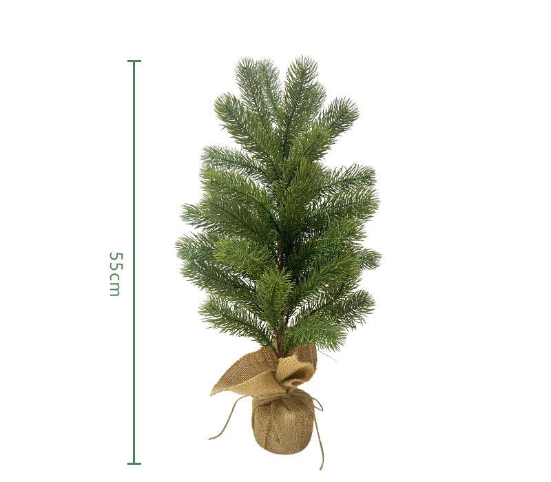 Simulation pine needle stakes Christmas Christmas tree home indoor table decorations artificial pine needle stakes