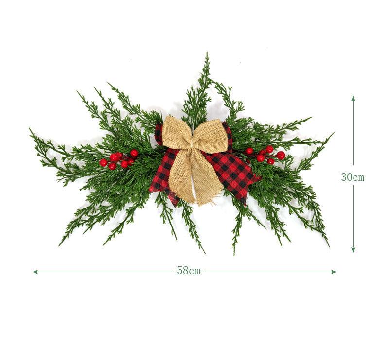 Christmas Party Hanging Red Fruit Pine Needle Simulation Door Decoration Fascia Christmas Decoration