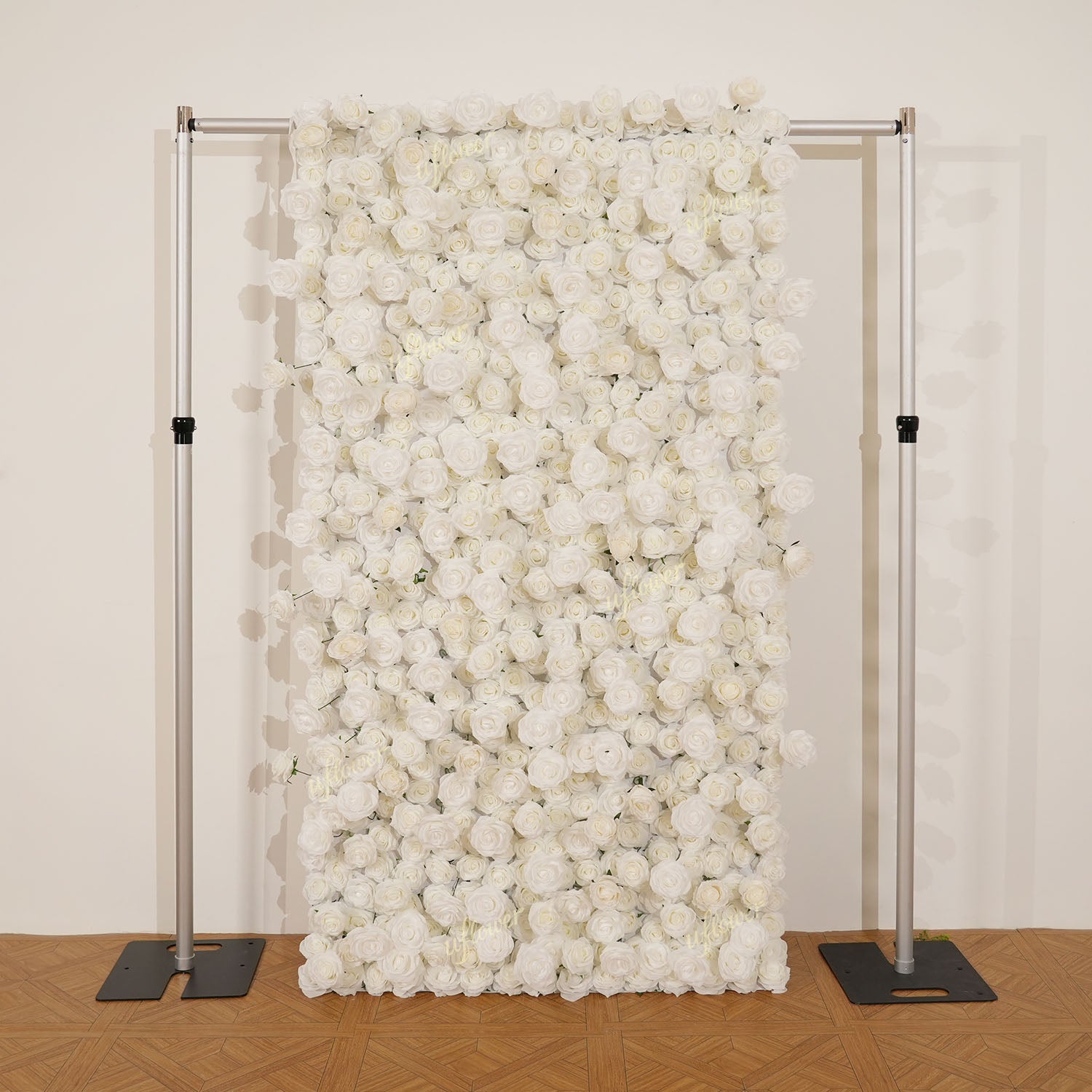 Uflower White Rose Flower Wall Backdrop Wedding Party Decoration