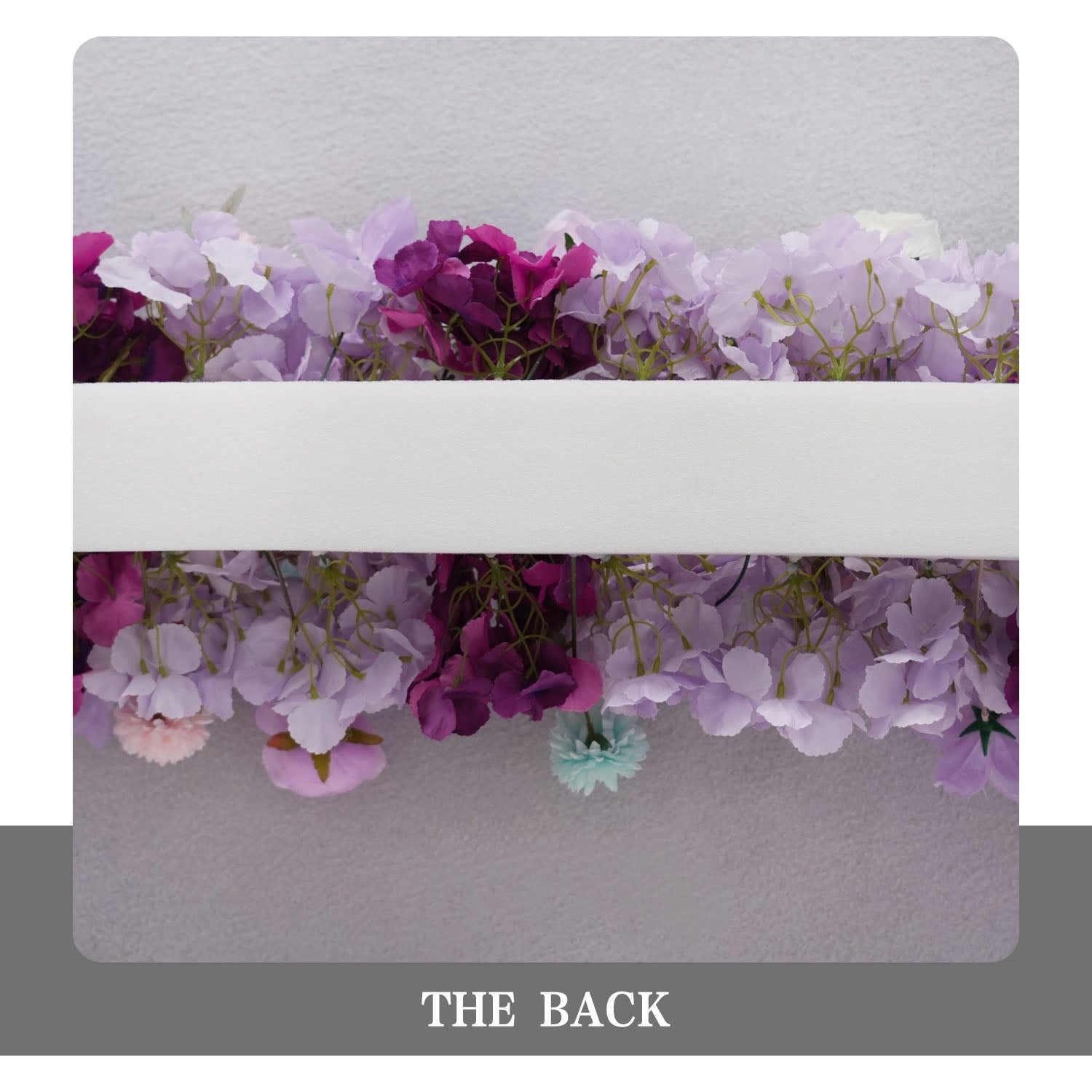 Uflower Purple Table Runner Arrangement Wedding Backdrop Wall Decor