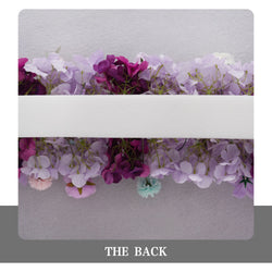 Uflower Purple Table Runner Arrangement Wedding Backdrop Wall Decor