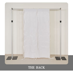 Uflower Artificial White 5D Flower Wall Wedding Backdrop Decoration