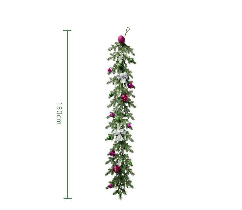 Simulation Pine Needle RattanChristmas FlowersColour BallsBellsIndoor DecorationArtificial Pine Needle Rattan - Uflower