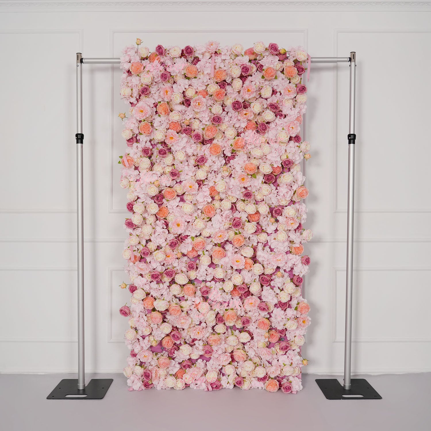 Uflower Flower Wall Pink Rose Floral Backdrop Wedding Party Proposal Decor