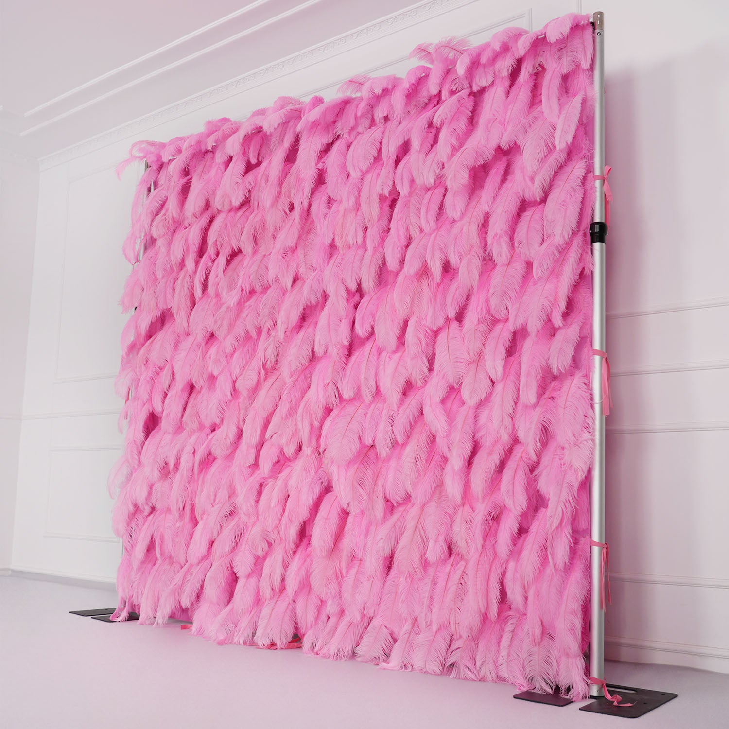 Uflower Artificial Pink 5D Flower Wall Wedding Backdrop Deco Birthday Party