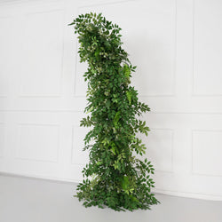 Uflower Green Leaf Horn Arch Wedding Party Backdrop Decor