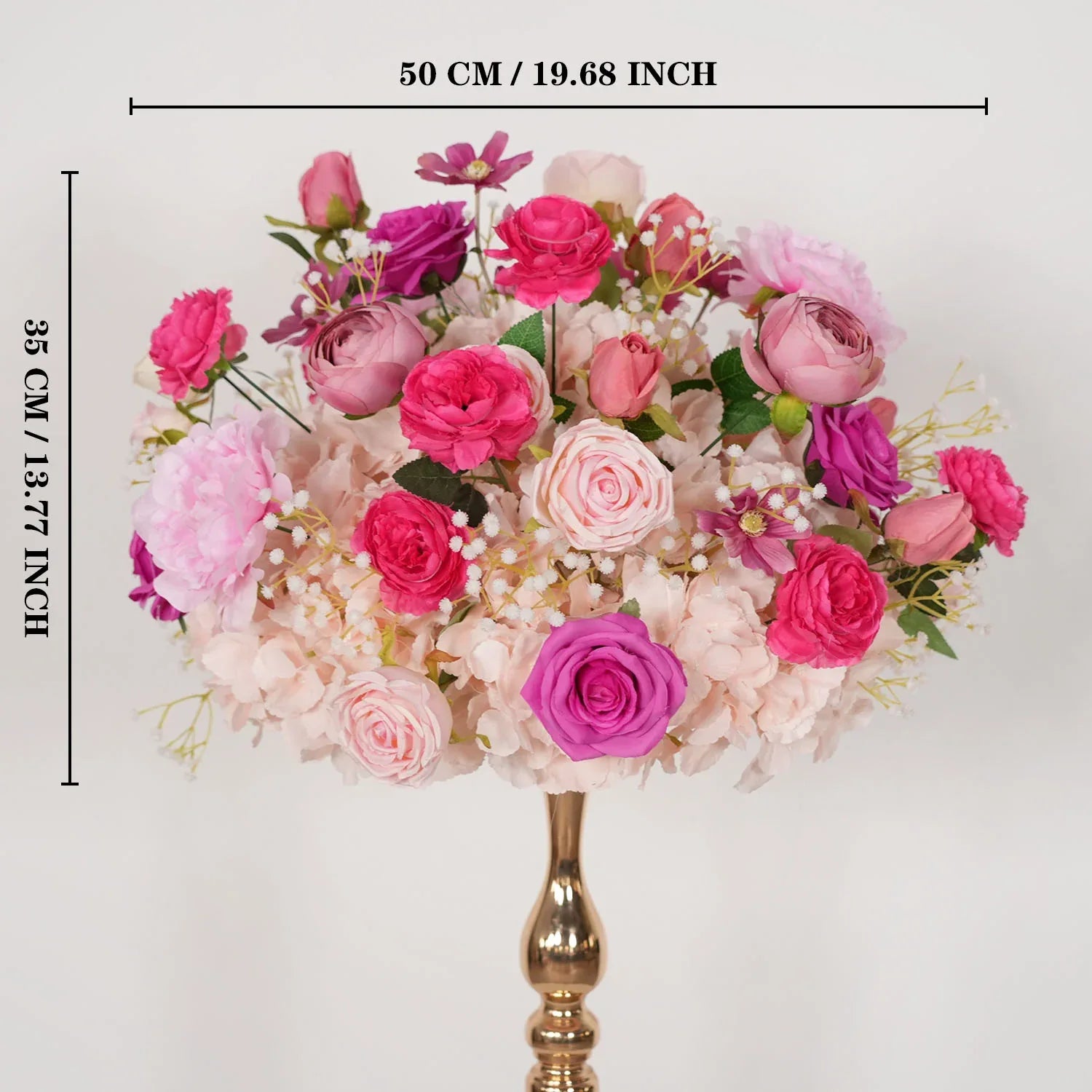 Uflower Table Centerpieces Floral Ball Wedding Decor Flower Arrangement - Uflower