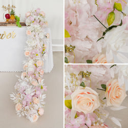 Uflower Artificial Flower Row Sofa Table Runner Floor Flower Arrangement