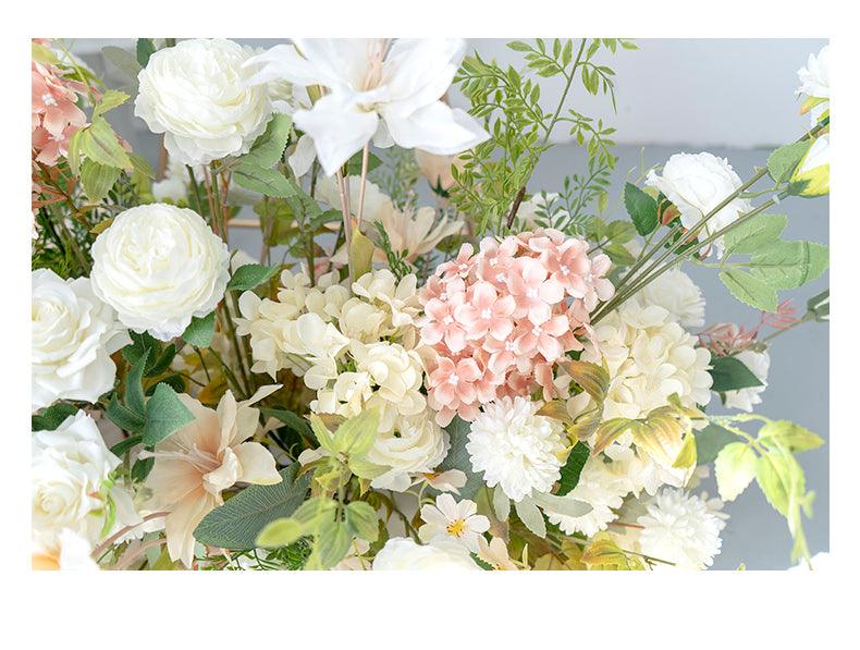 Simulated pollen white peony flower art wedding mall decoration