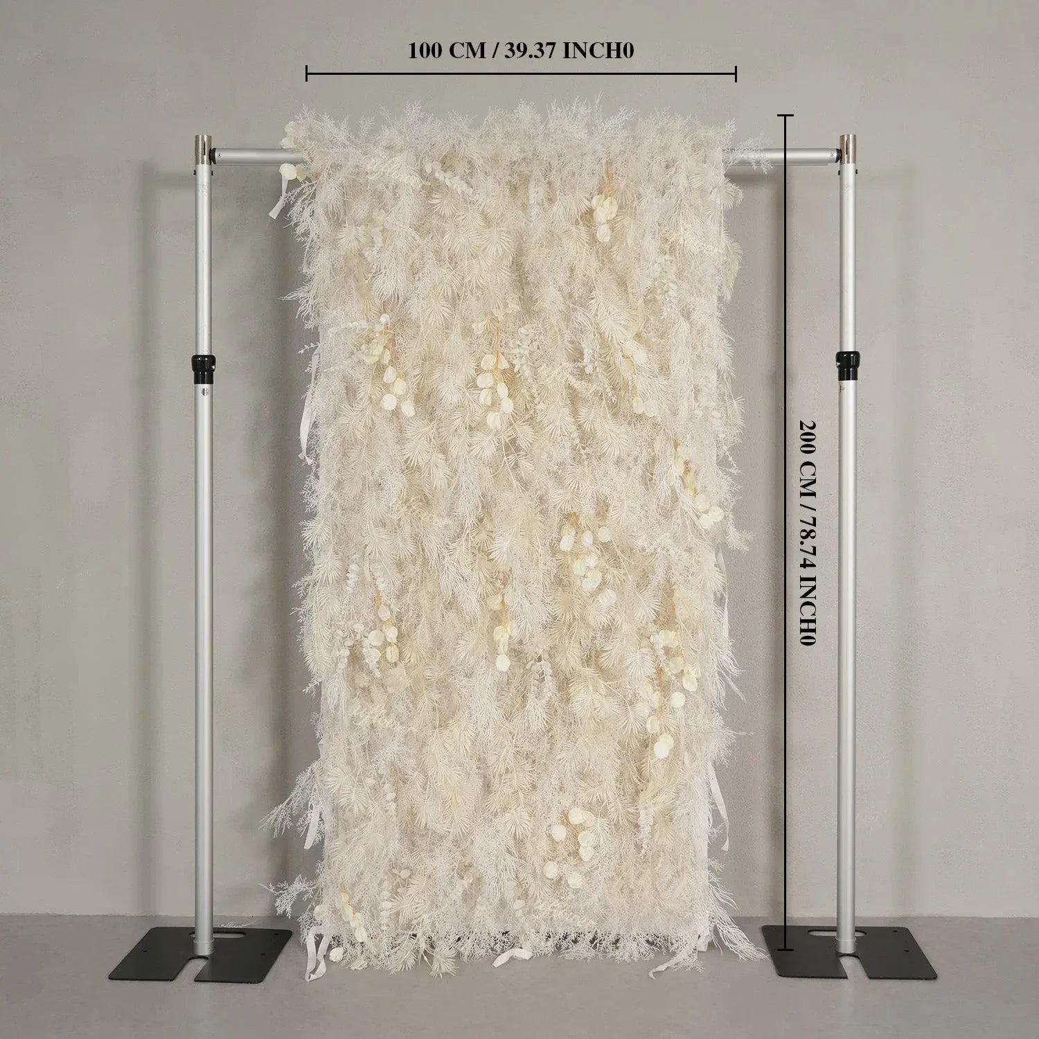 Uflower Luxury Ivory Lantern Flower Wall Backdrop Wedding Party Decoration SET80212 - Uflower