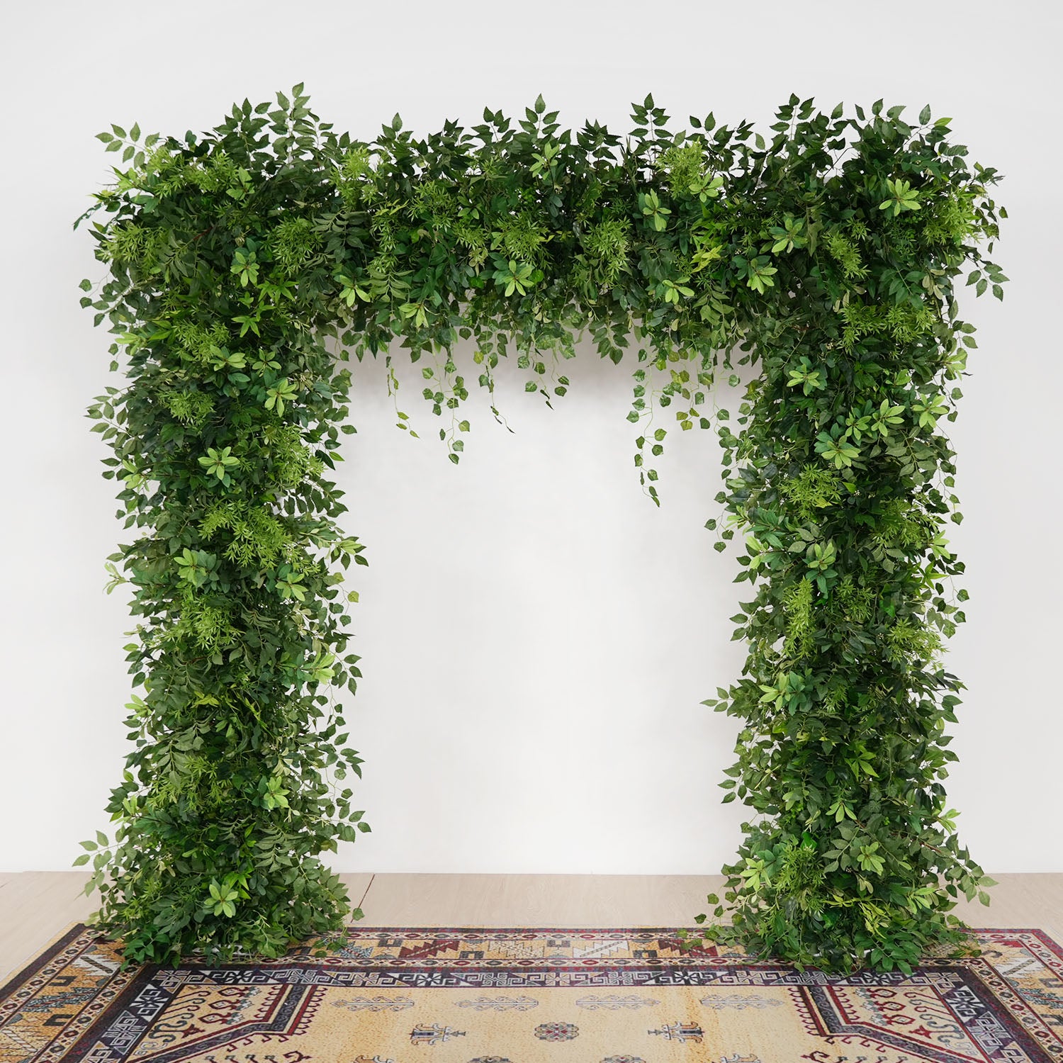 Uflower Green Series Wedding Backdrop Arch Decor Floral Arrangement
