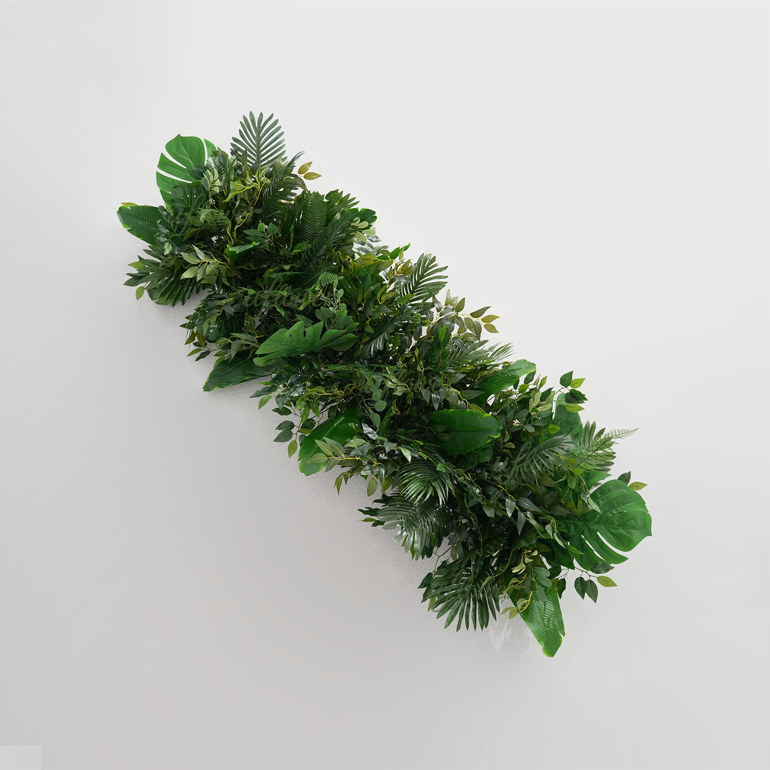 Uflower Artificial Green Leaves Flower Row Wedding KT Backdrop Decor
