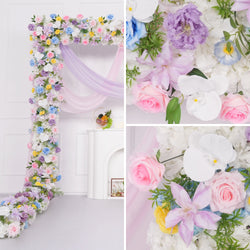 Uflower Colored Table Runner Arrangement Wedding Backdrop Wall Decor