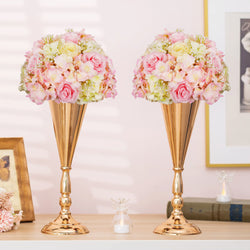 Uflower 35CM Artificial Flower Table Centerpiece Flower Ball Wedding Floral Arrangement
