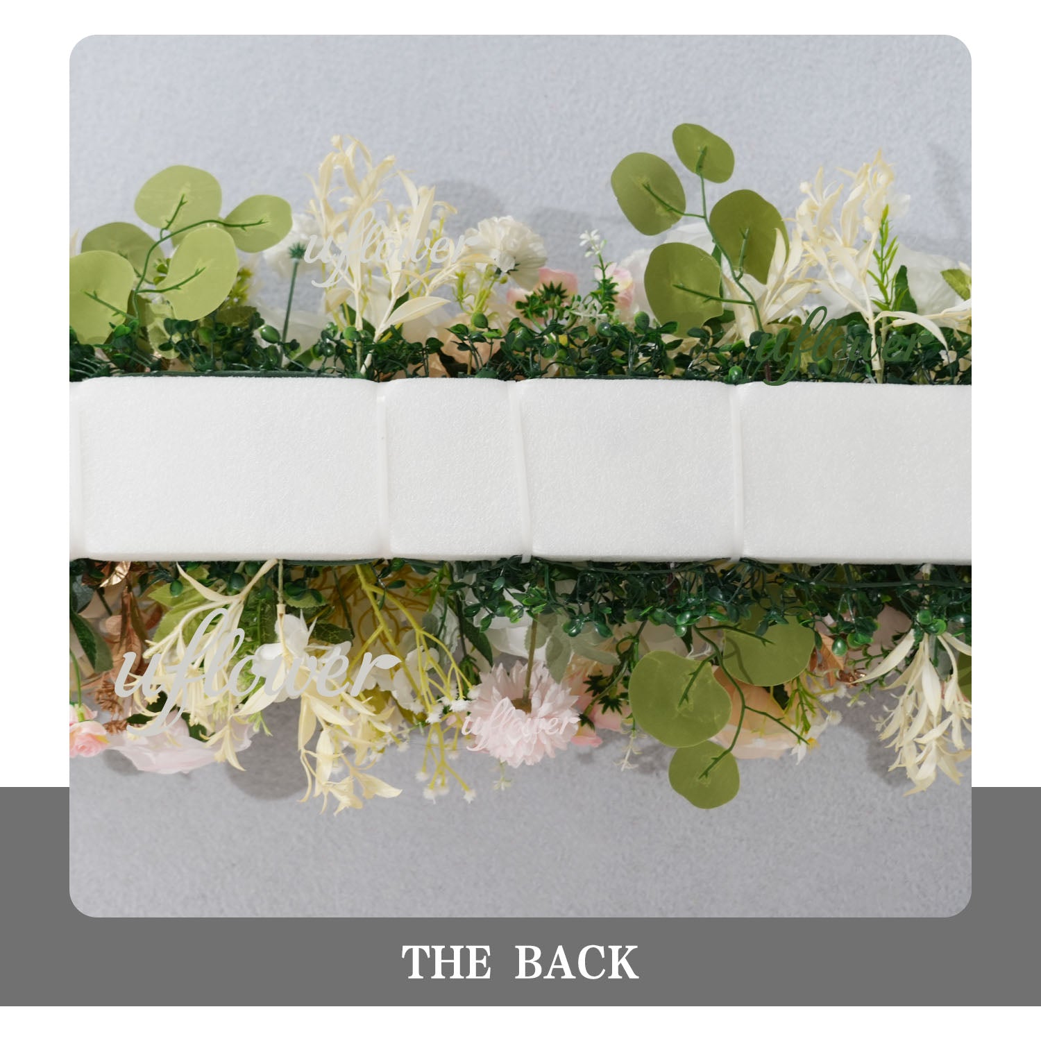 Artificial Champagne Pink White Rose Flower Arrangement Wedding Backdrop Decor Props