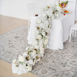 Uflower Artificial Flower Row Sofa Table Runner Floor Flower Arrangement
