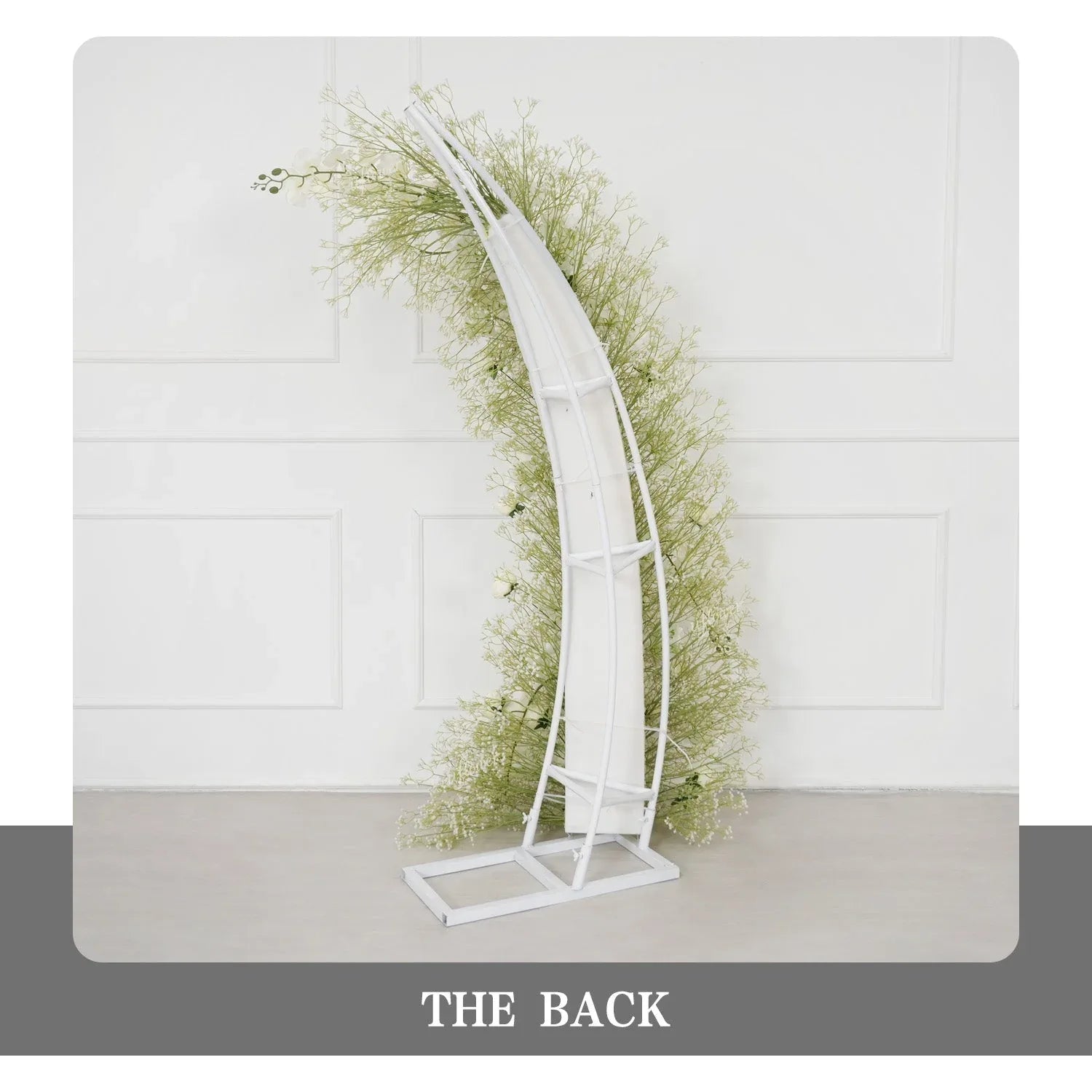 Uflower White Baby's Breath Horn Arch Wedding Party Backdrop Decor SET80211 - Uflower