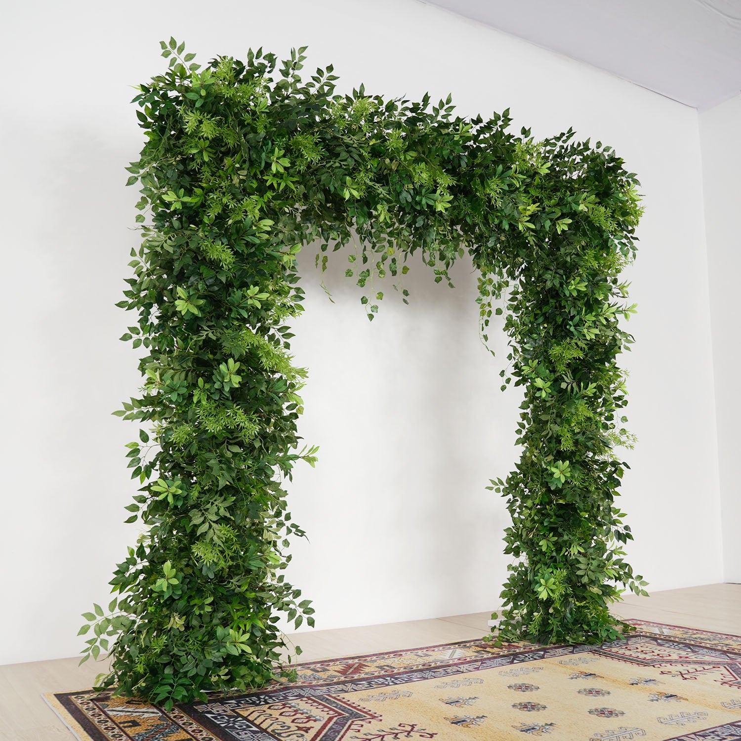 Uflower Green Series Wedding Backdrop Arch Decor Floral Arrangement