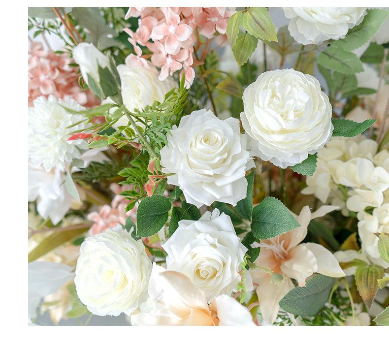 Simulated pollen white peony flower art wedding mall decoration