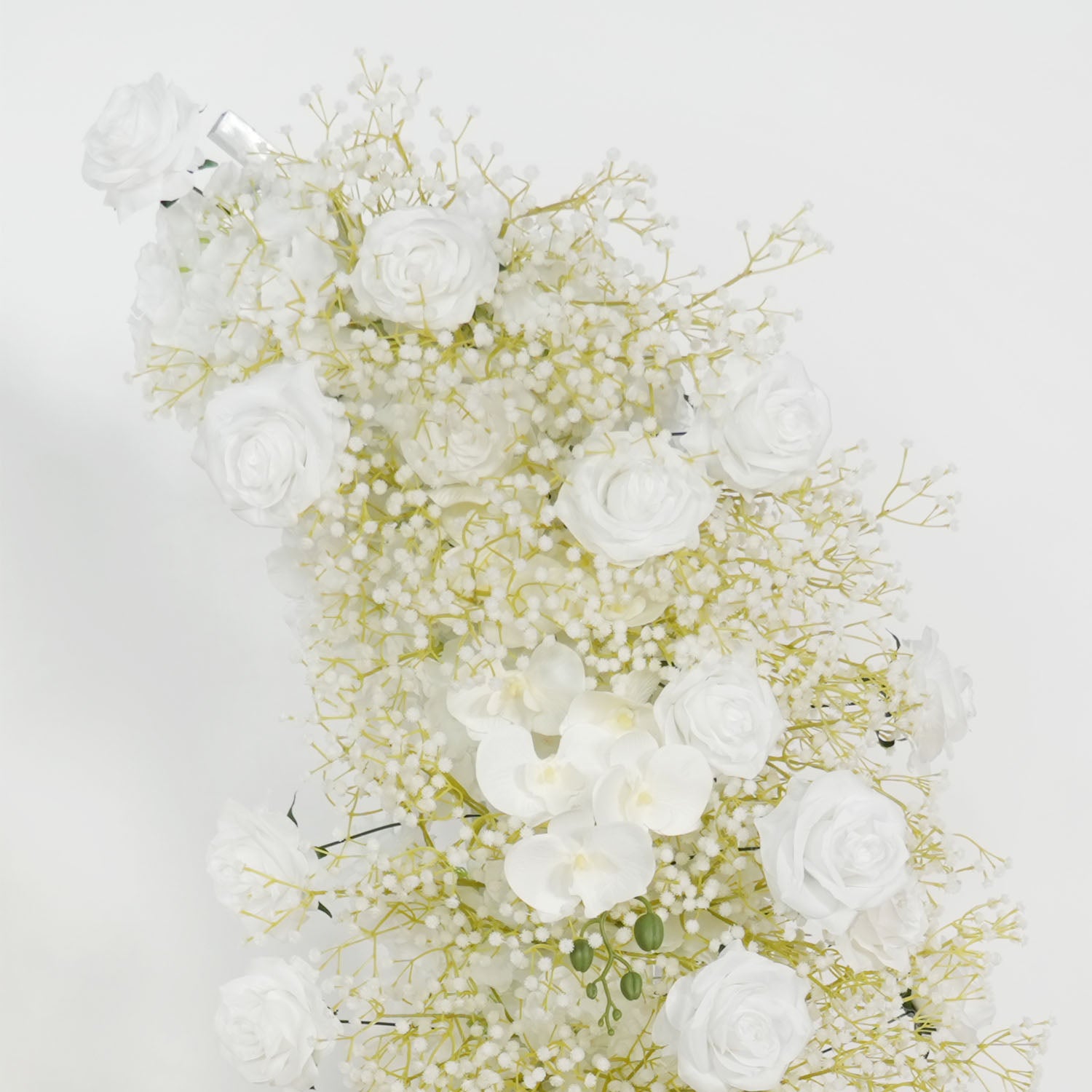 White Flower Row Decor Wedding Backdrop Horn Arch